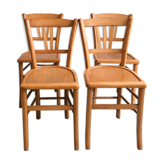 Lot of 4 vintage bistro chairs