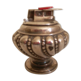 Briquet de table en métal argenté