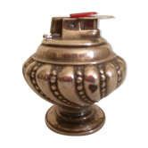 Briquet de table en métal argenté