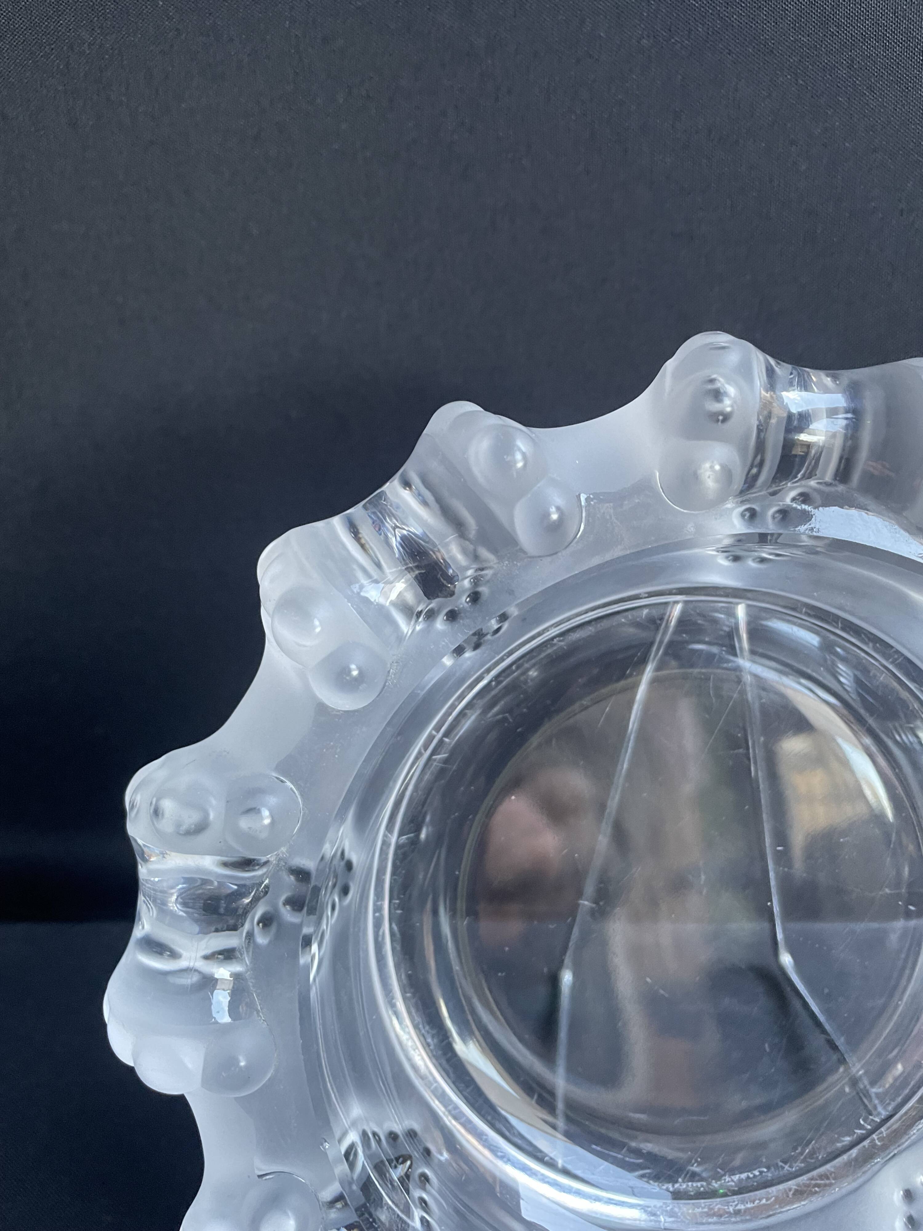 Large Lalique ashtray “Cannes” model