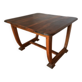 Art Deco extendable desk table with U-shaped base