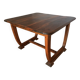 Art Deco extendable desk table with U-shaped base