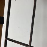 Wall-mounted coat rack with 5 wood and iron hooks