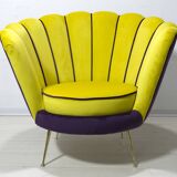 Radice & Minotti Mid-Century Modern Italian Velvet Armchair, 1950s