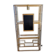 Kim MOLTZER illuminated bookcase in chromed metal.