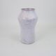 White-pink glazed ceramic vase