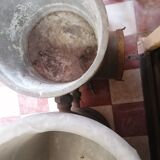 old bathtub with its stove
