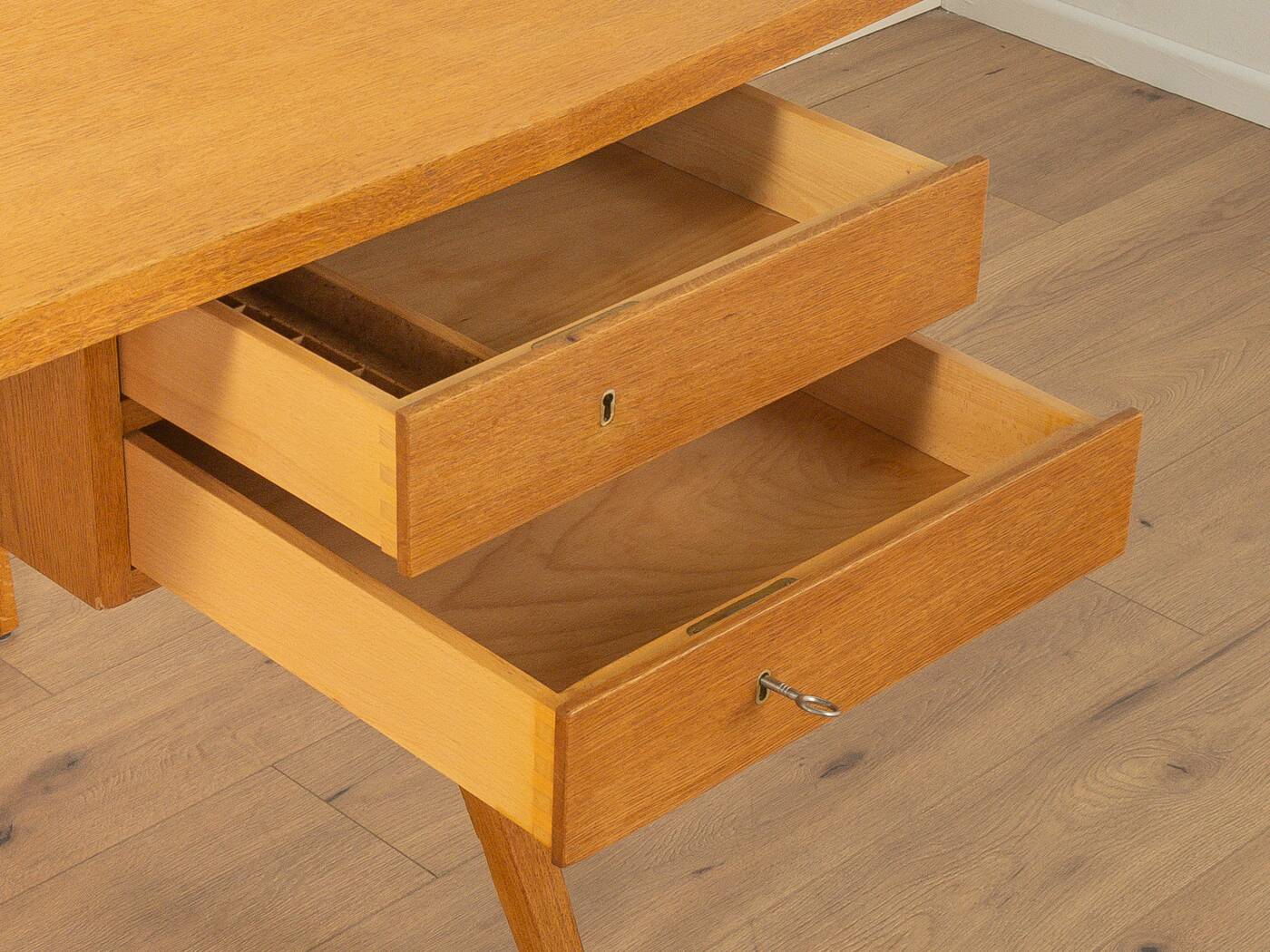 Detailed freestanding desk from the 1950s