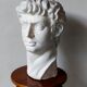 Buste de david en plâtre