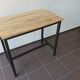 Metal and wood industrial high table