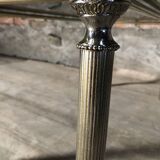 Glass and brass coffee table