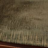 Lot de 4 chaises vintage années 60 en bois et velours vert design italien