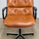 Charles Pollock leather office chair, Knoll edition, 1970