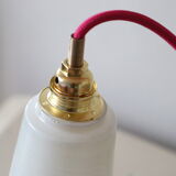 Vintage glass hanging lamp