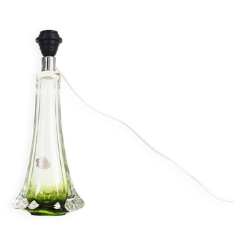 Lampe de table vintage en cristal belge par Val Saint Lambert