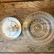 Cast glass ceiling lamp