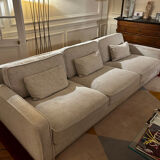 Meridiani 3-seater fabric sofa