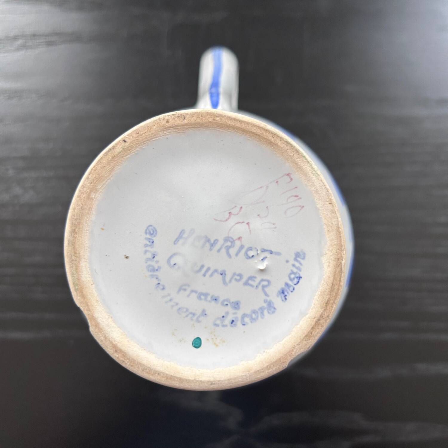 Old Henriot Quimper pitcher