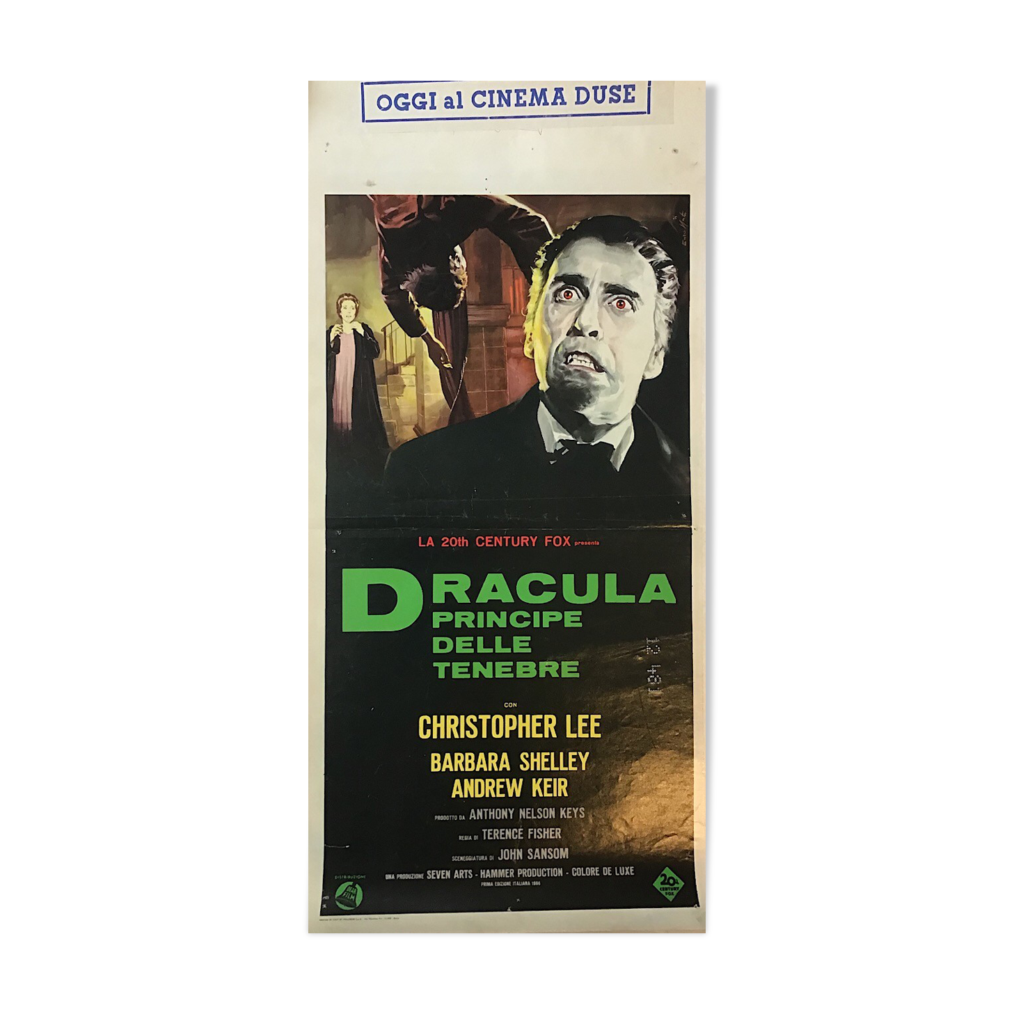 Original Italian cinema poster dracula, prince of darkness