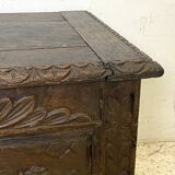 Coffre en chêne massif, XVIIIème siècle