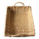Vintage rectangular wicker basket with two handles