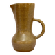 Digoin Brutalist Freeform Pitcher in Beige Stoneware Vintage 1960s