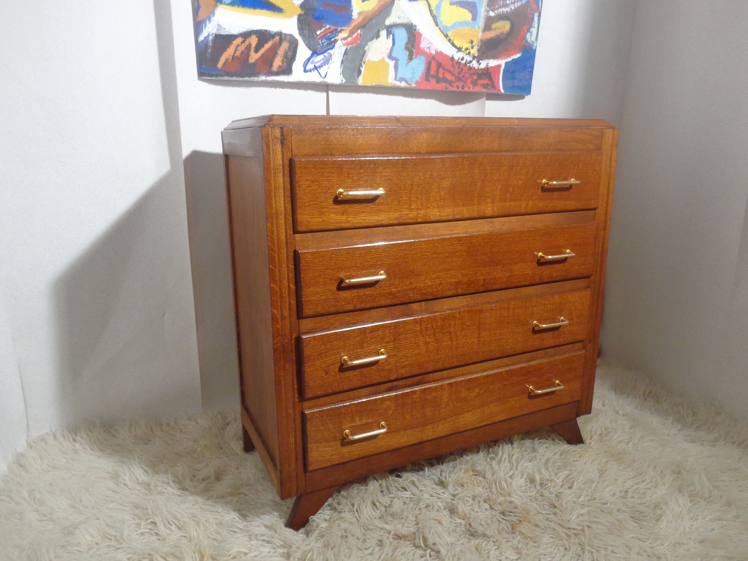 Vintage dresser from the 50s feet compass