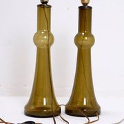 Pair of glass table lamps by Nanny Still for Raak, Netherlands, 1950s