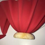 Pair of two-tone handkerchief lamps