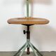 Chaise d'atelier industrielle verte, années 1950
