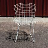White Wire chair by Harry Bertoia for Knoll