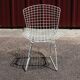 Chaise Wire blanche par Harry Bertoia pour Knoll
