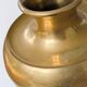 Vintage Indian Pot Lota in Brass, Sculptural Vase and Ritual Container