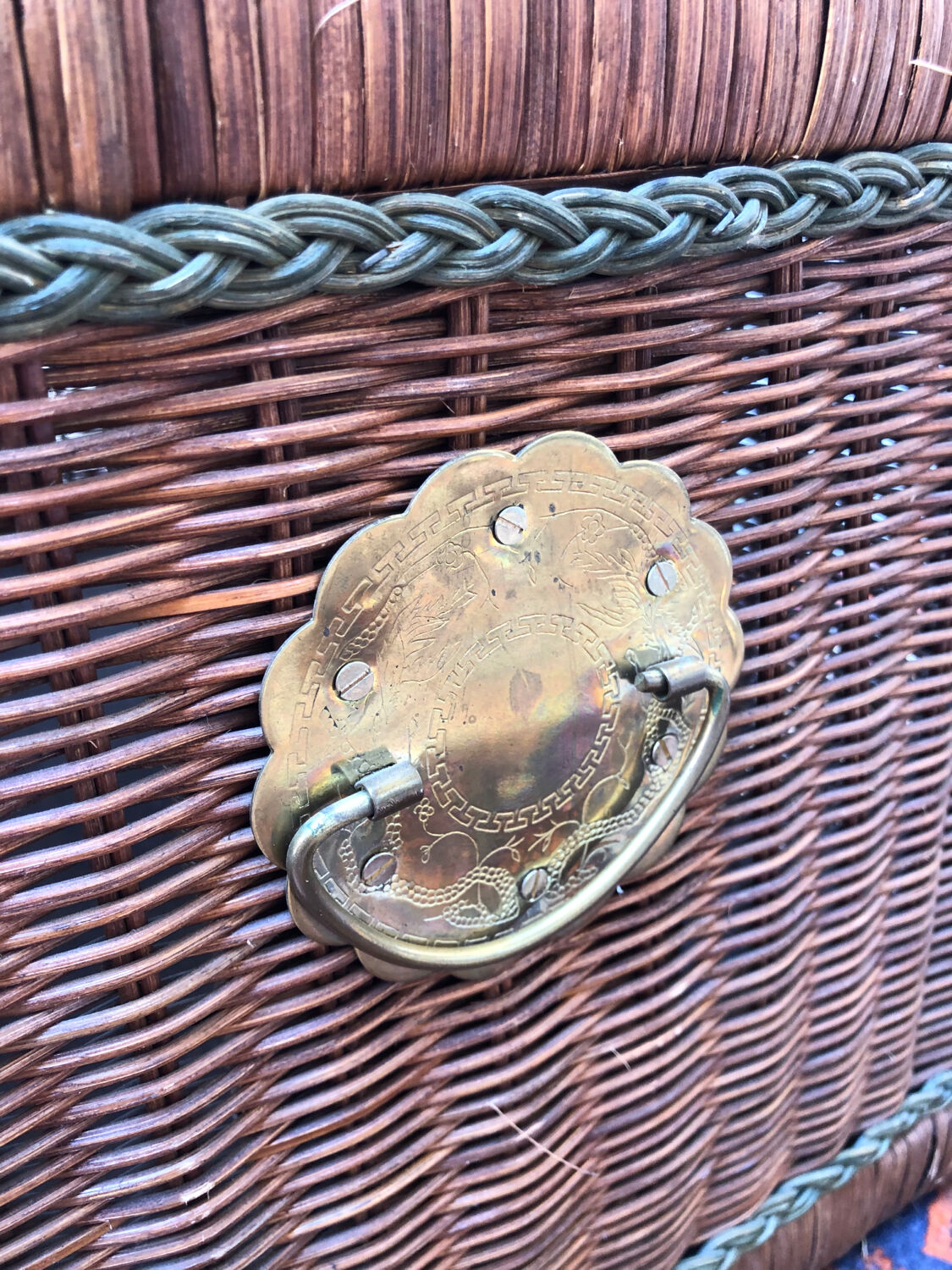 Vintage wicker chest