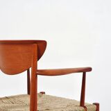 Set of model '317' & '316' by Hvidt & Molgaard-Nielsen for Søborg, fresh weaving