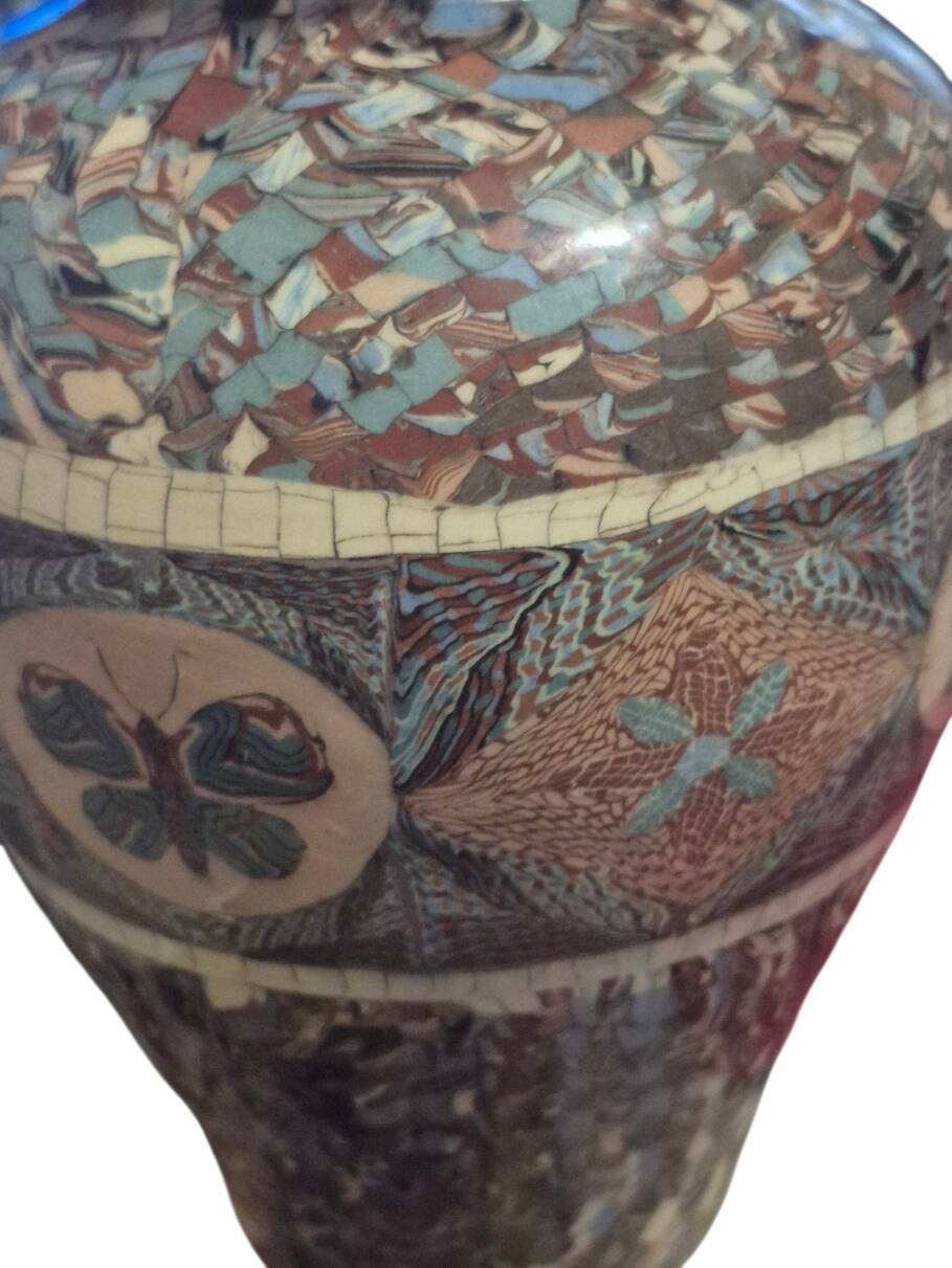Large vase signed Jean Germino Vallauris