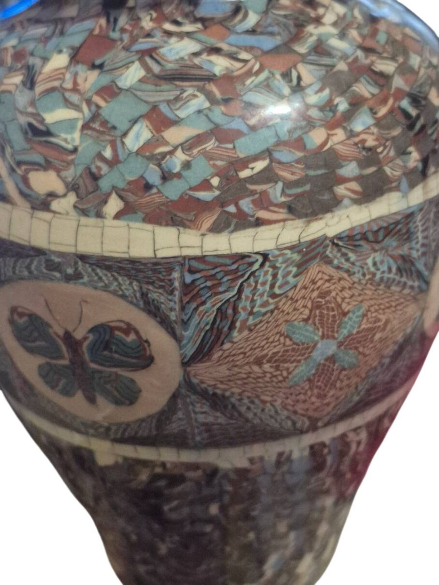 Large vase signed Jean Germino Vallauris
