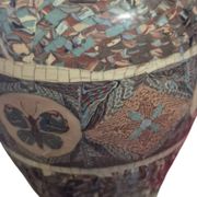 Large vase signed Jean Germino Vallauris