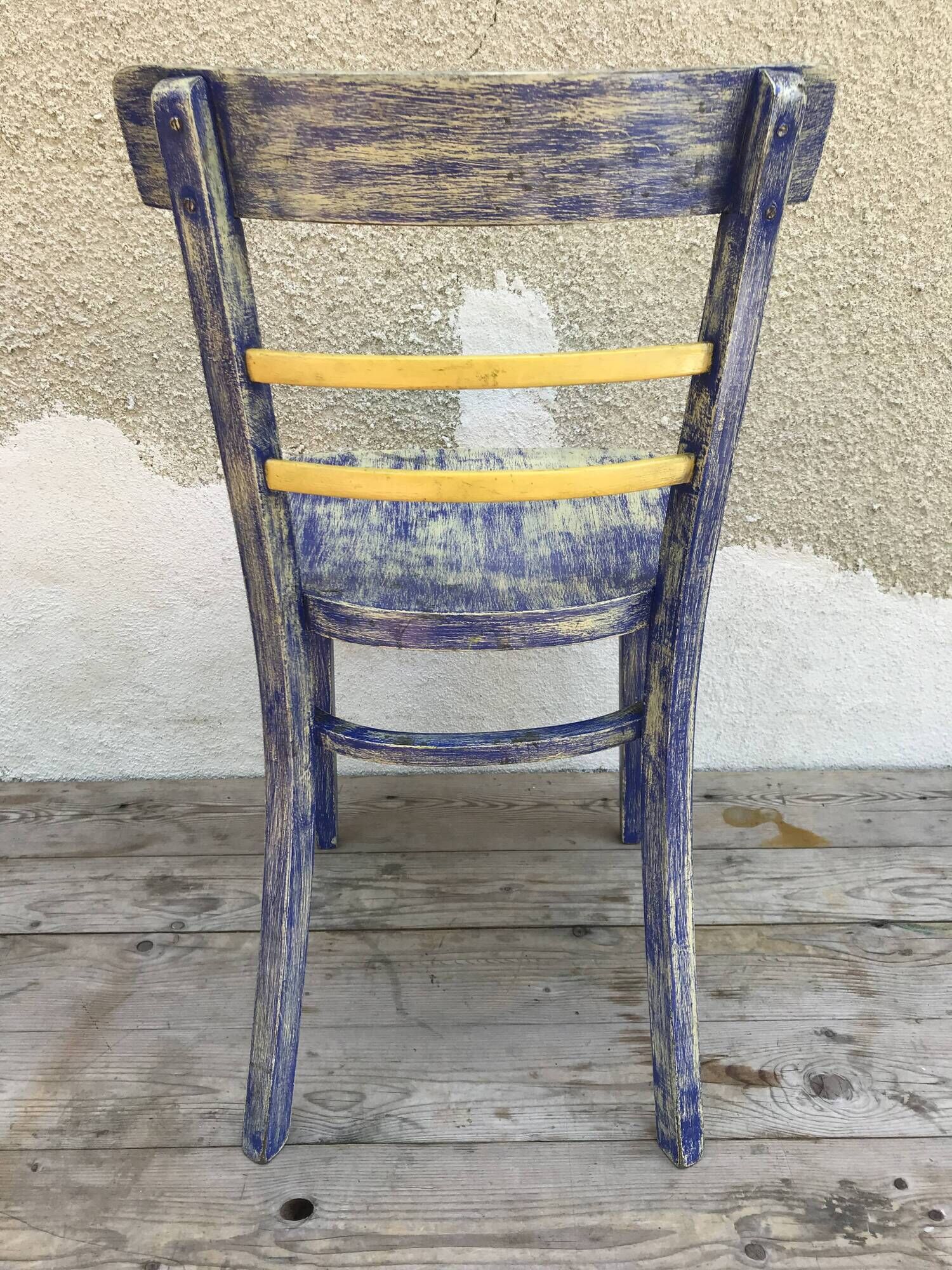 Set of 4 chairs bistro 70s vintage