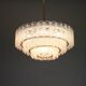 Glass tube chandeliers from Murano by Doria, Germany, 1960s.