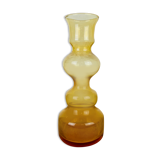 Scandinavian vase Riihimaki amber glass