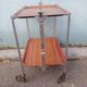 Desserte roulante vintage "textable"