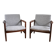 Pair of vintage Scandinavian teak armchairs from the 1960s