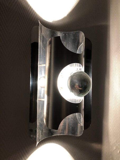 Wall lamp chrome space age 70's