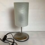 Brushed metal lamp