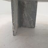 Italian marble leaf shape coffee table, 1980's