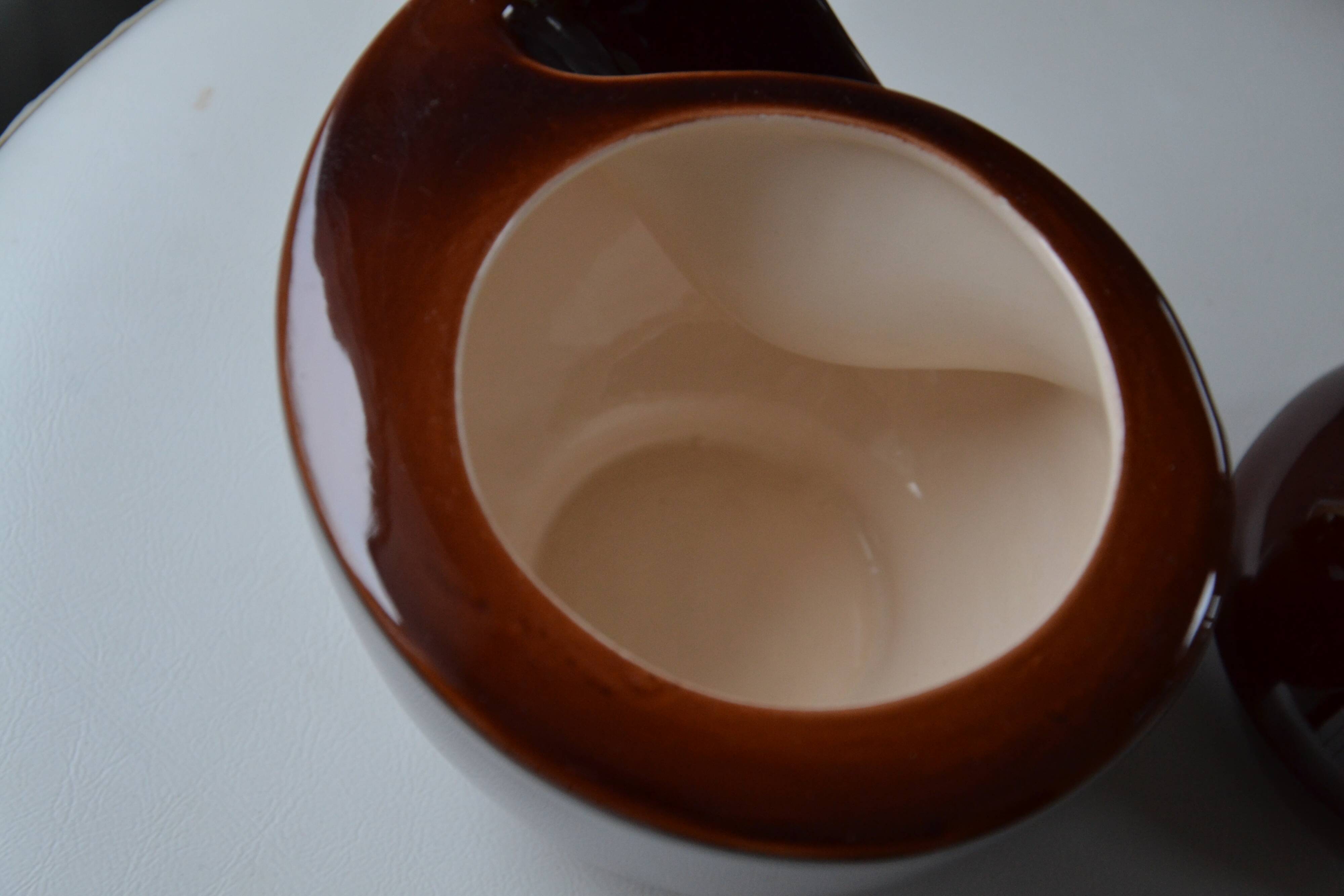 Brown ceramic pot