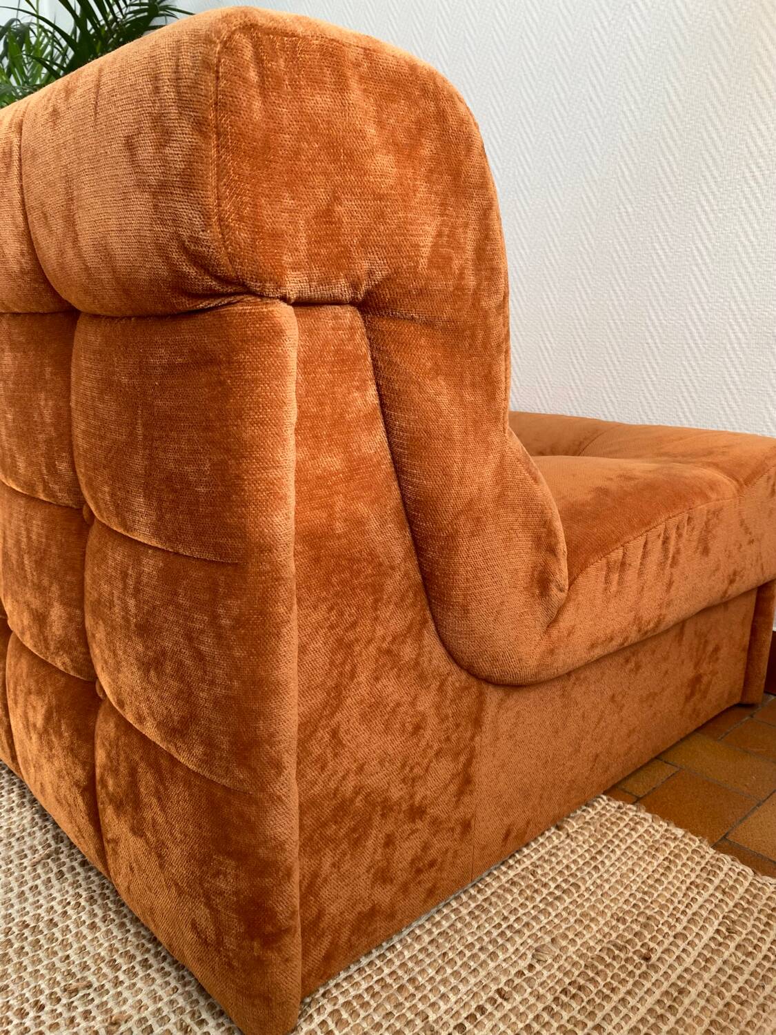 Vintage orange armchairs/sofas