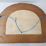 Vintage rattan mirror 1960