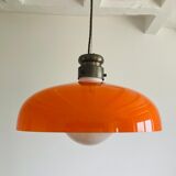 Murano Orange Pendant Light by Alessandro Pianon for Vistosi, Italy 1960s